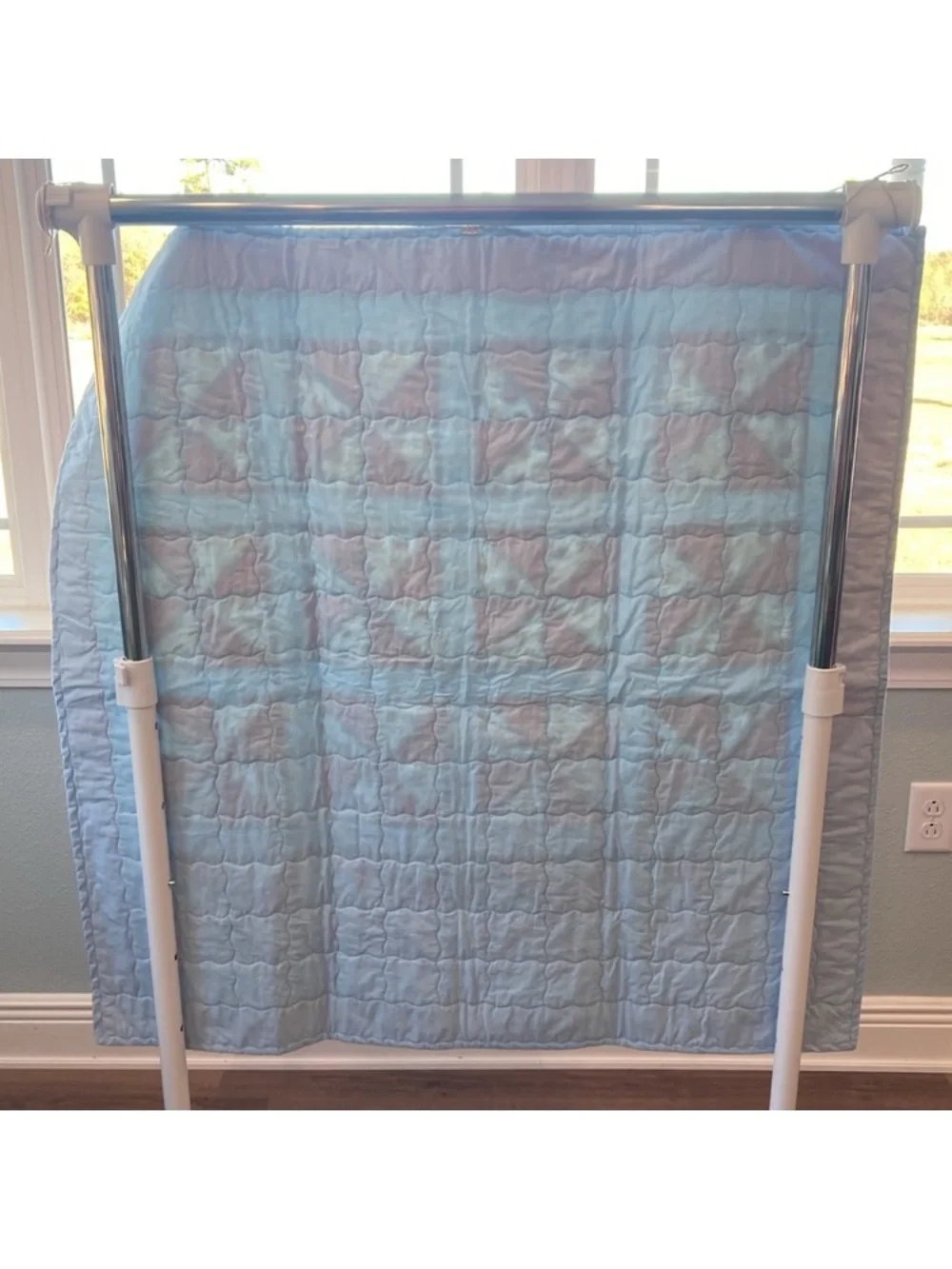 Handmade Ladybug Bee Pinwheel Baby Quilt